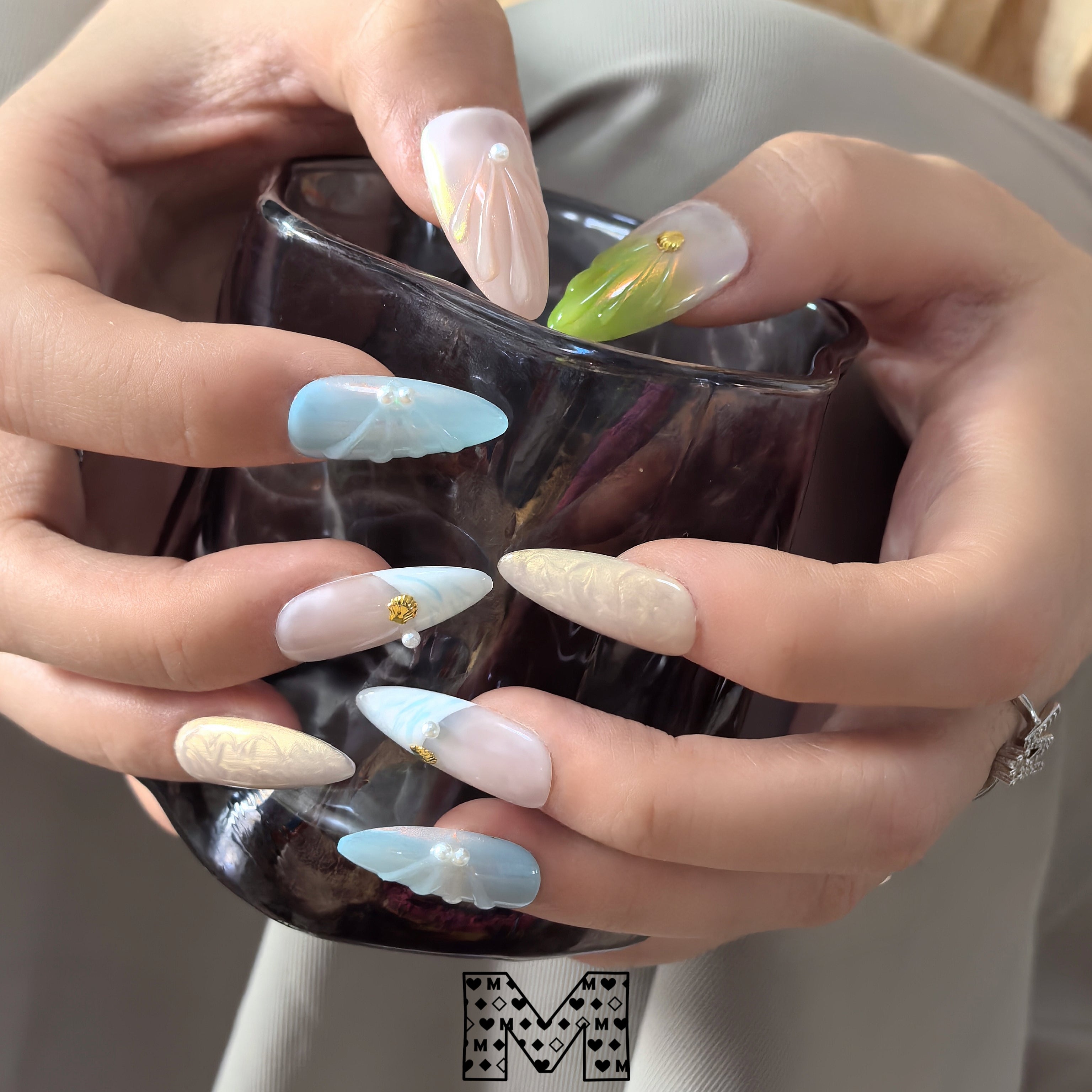 Bunte und verträumte Nail Art Sticker