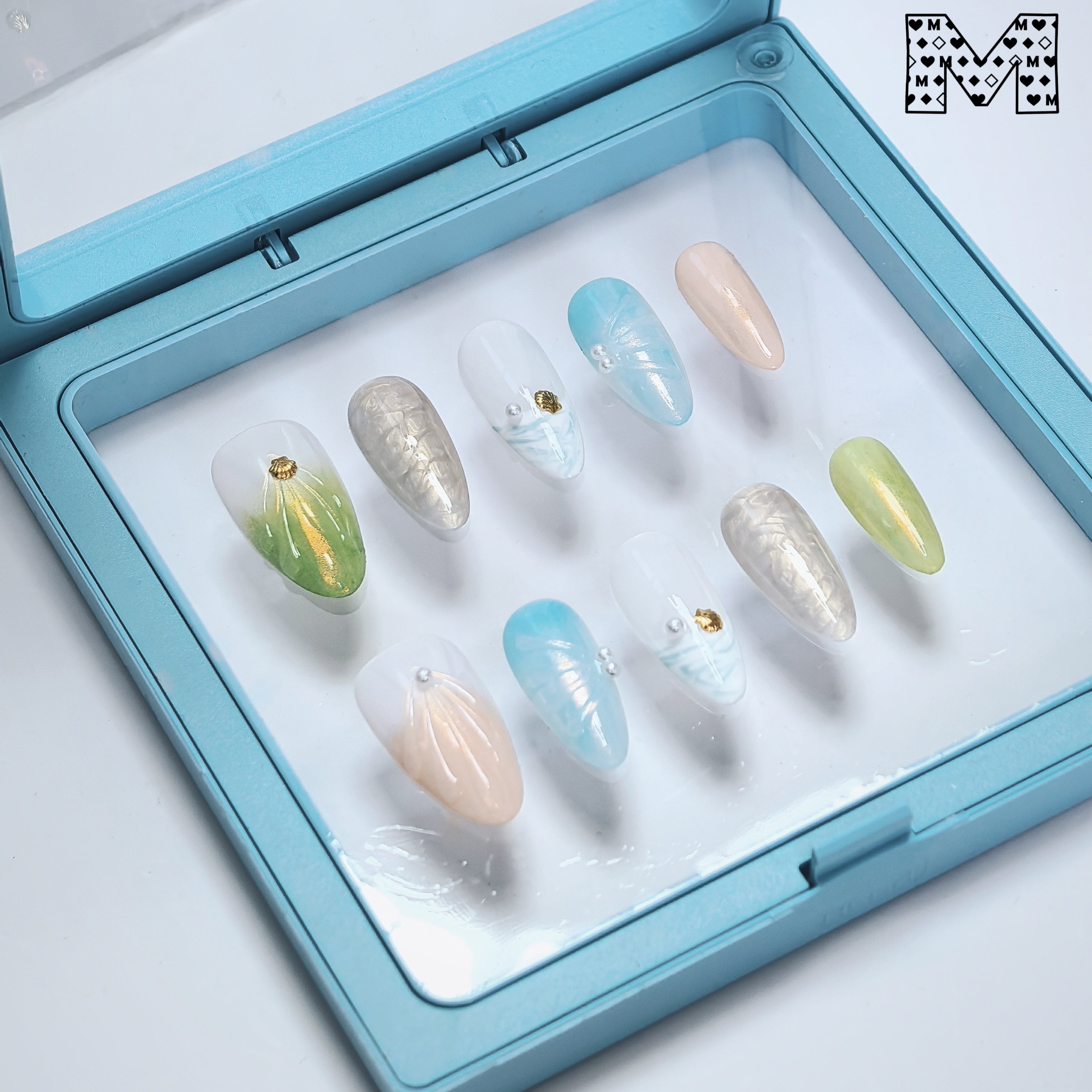 Bunte und verträumte Nail Art Sticker 