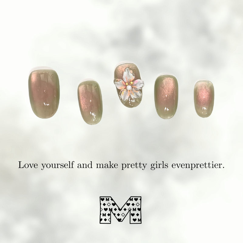 Nagelsticker mit Farbverlauf in Nude-Pink 